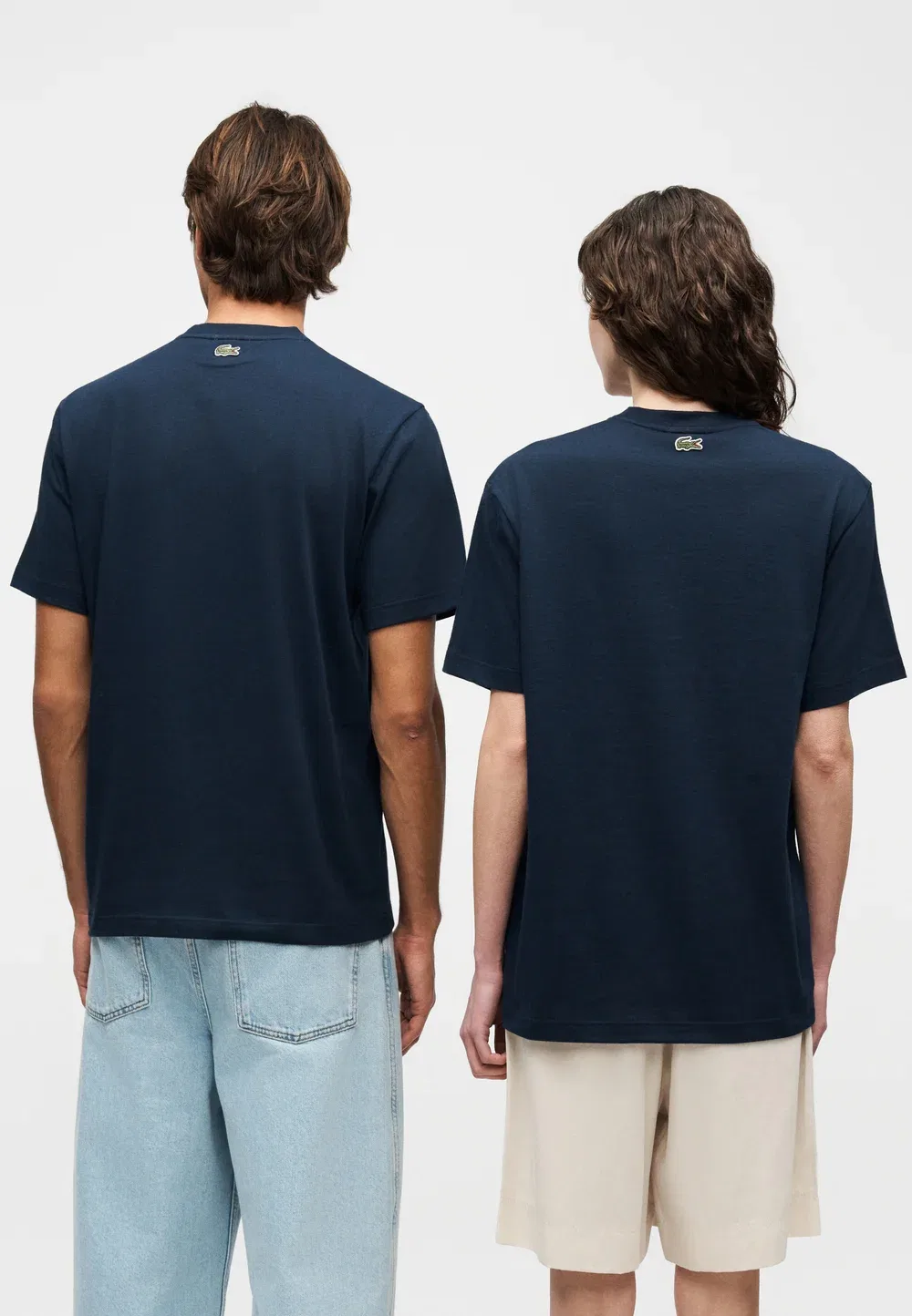 Футболка унисекс - базовая модель Lacoste, Navy Blue — фото 4