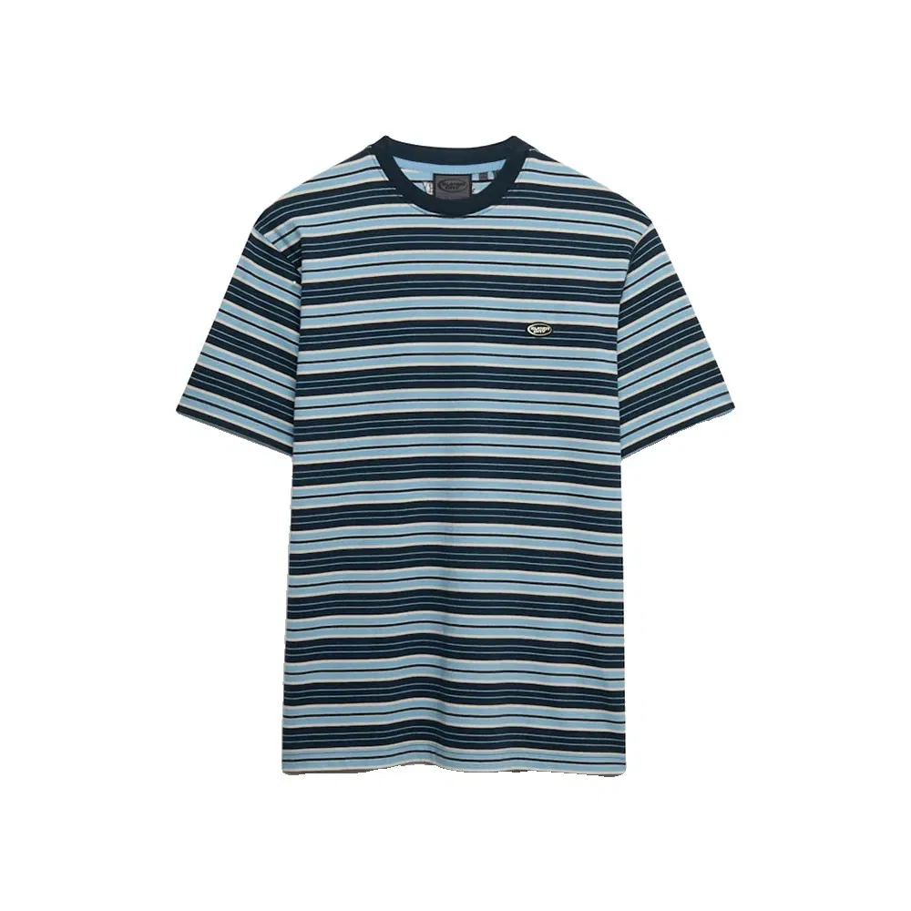 Футболка с полоской Superdry Oversized Stripe, синий