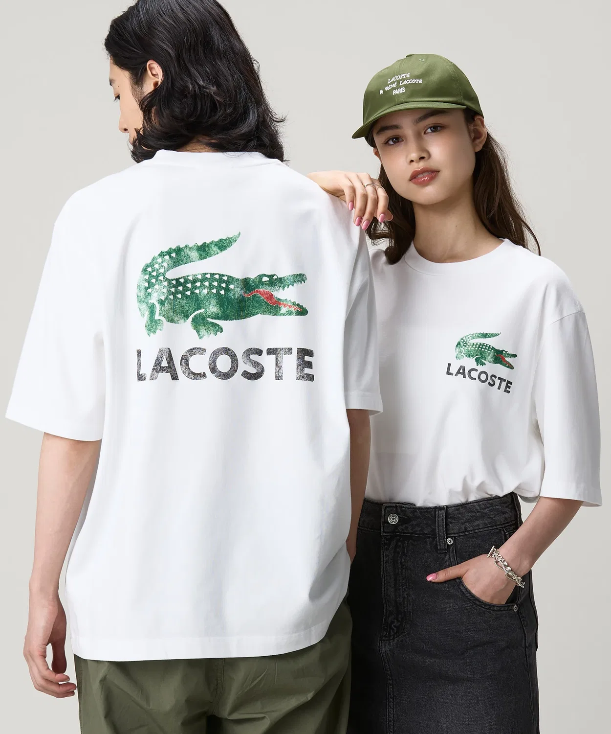 Мужская футболка свободного кроя с принтом LACOSTE, Yellow — фото 3