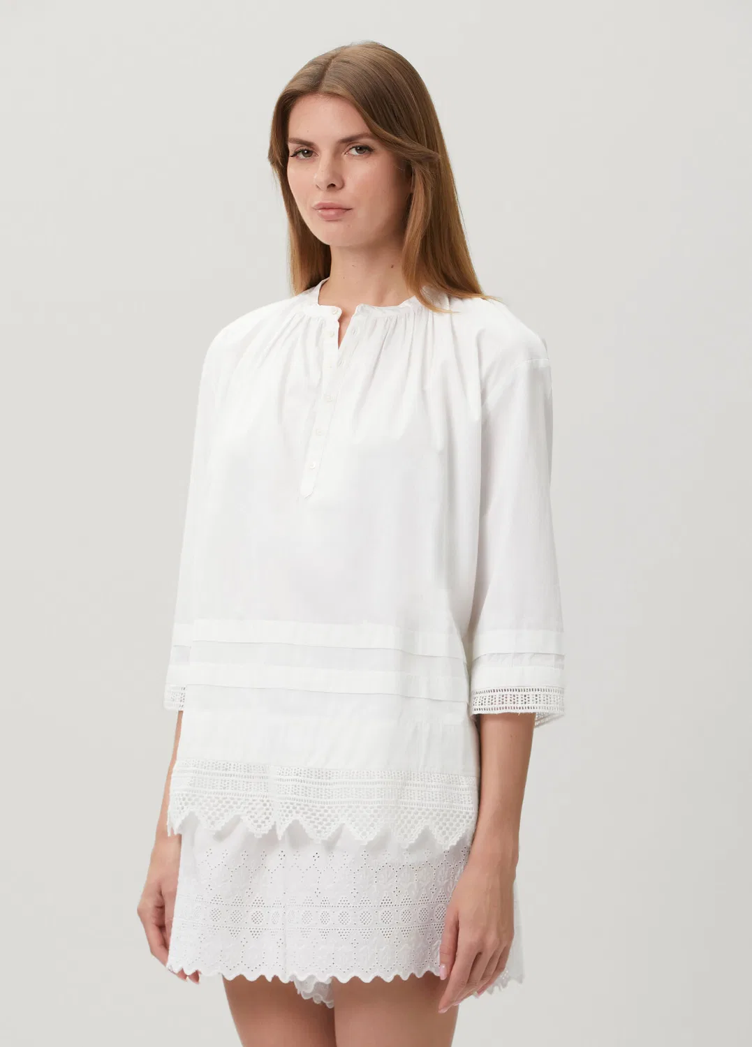 Блуза Polo Ralph Lauren, white — фото 3