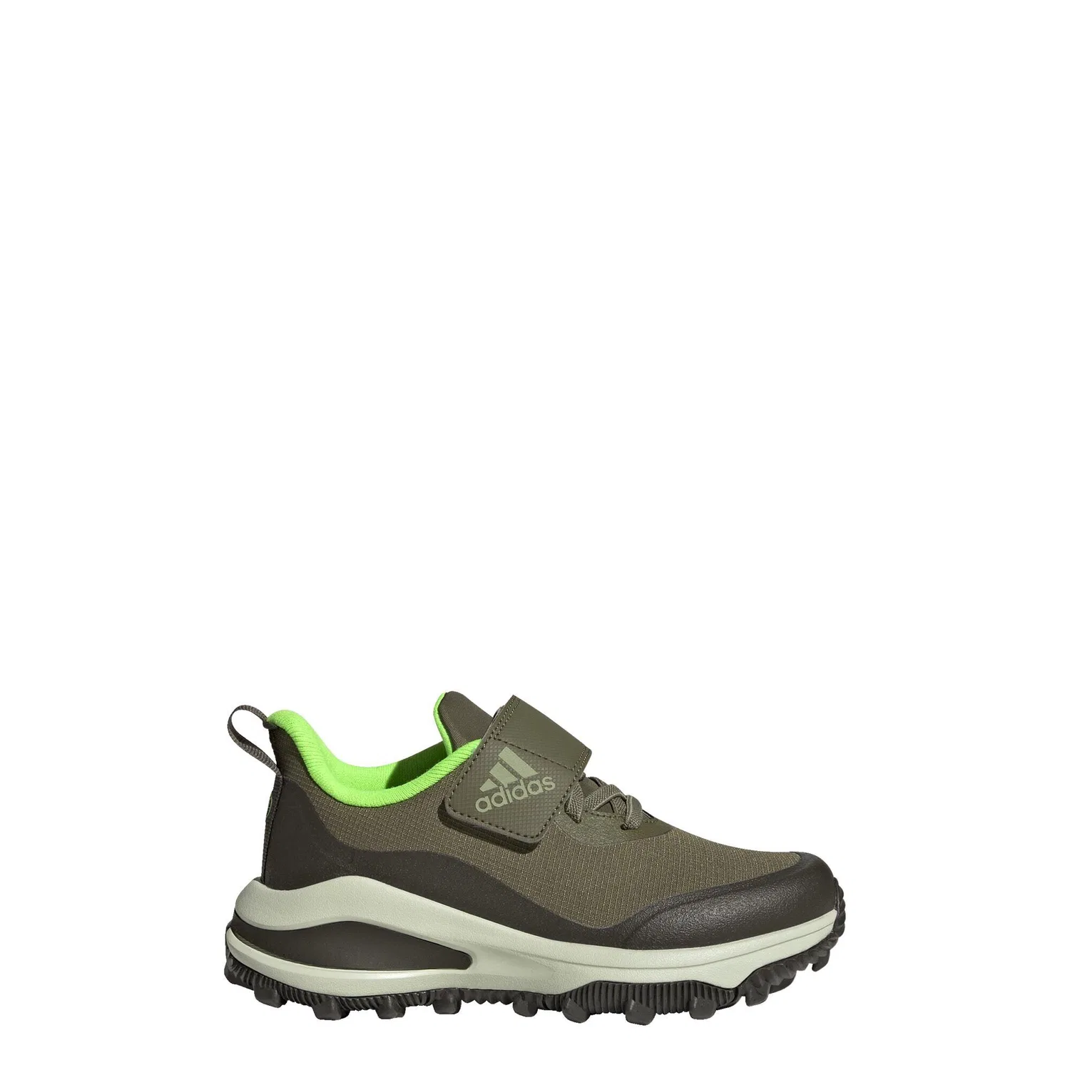 Детские кроссовки с принтом FortaRun All-Terrain Cloudfoam Sport Elastic Lace and Top Strap Laufschuh Adidas, Olivgrun