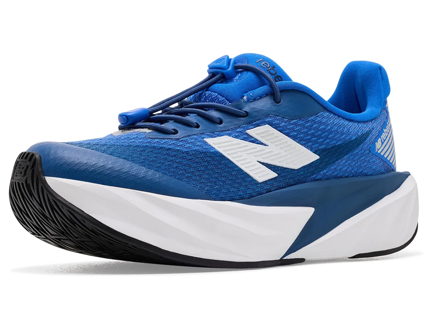 Кроссовки FuelCell Rebel Bungee Lace w/Toggle (для маленьких детей) New Balance Kids, Magic Blue/Blue Bird