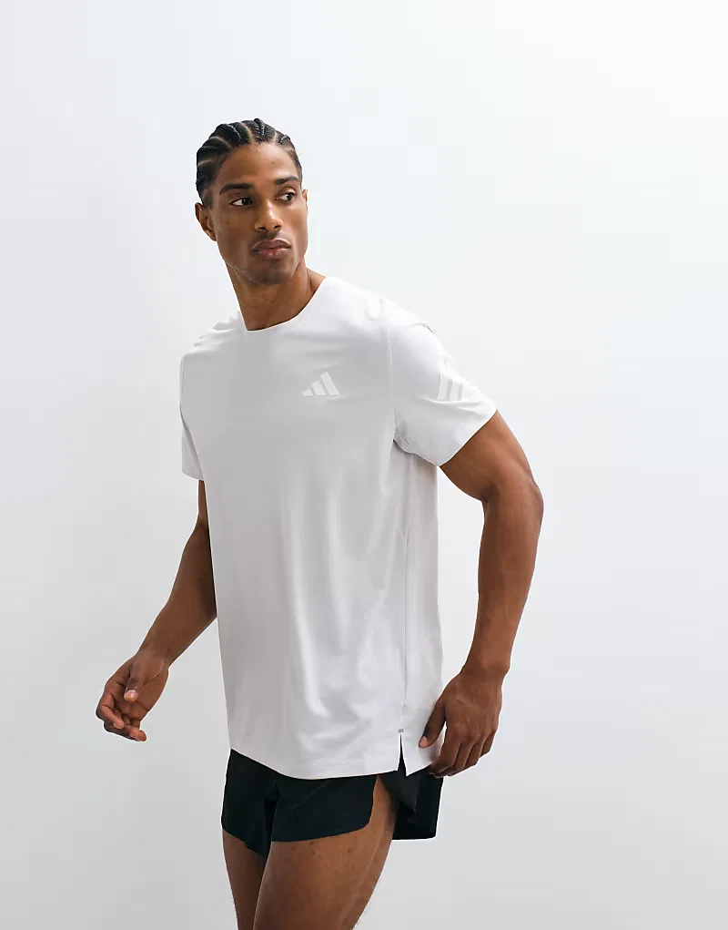 Футболка Adidas Running adi365 серого — фото 4