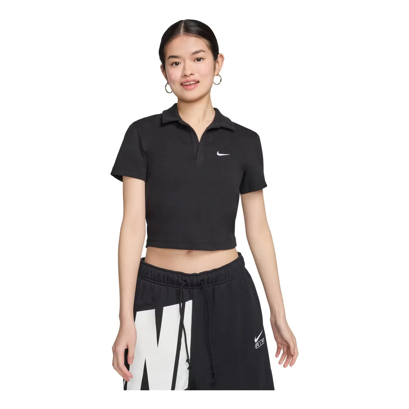 Поло с коротким рукавом Essential Nike, черно-белый