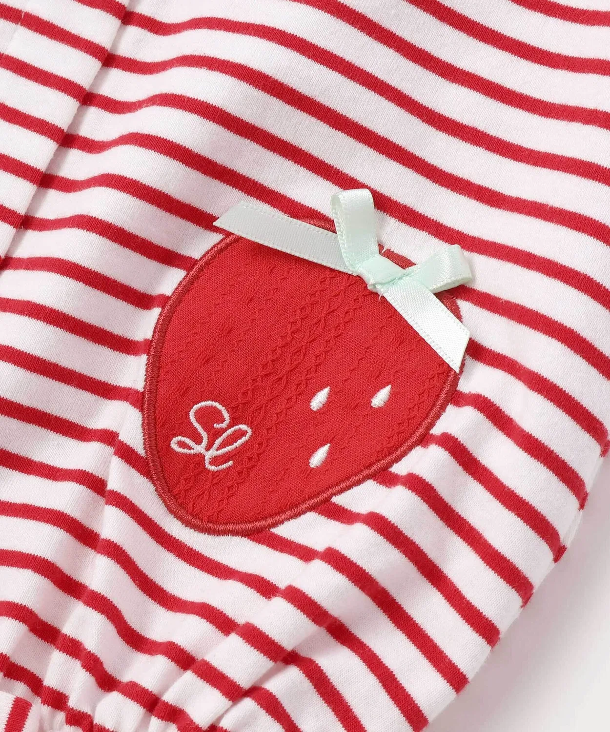 Детский комбинезон-боди для девочек с принтом Меллоу SLAP SLIP BABY, Red — фото 4