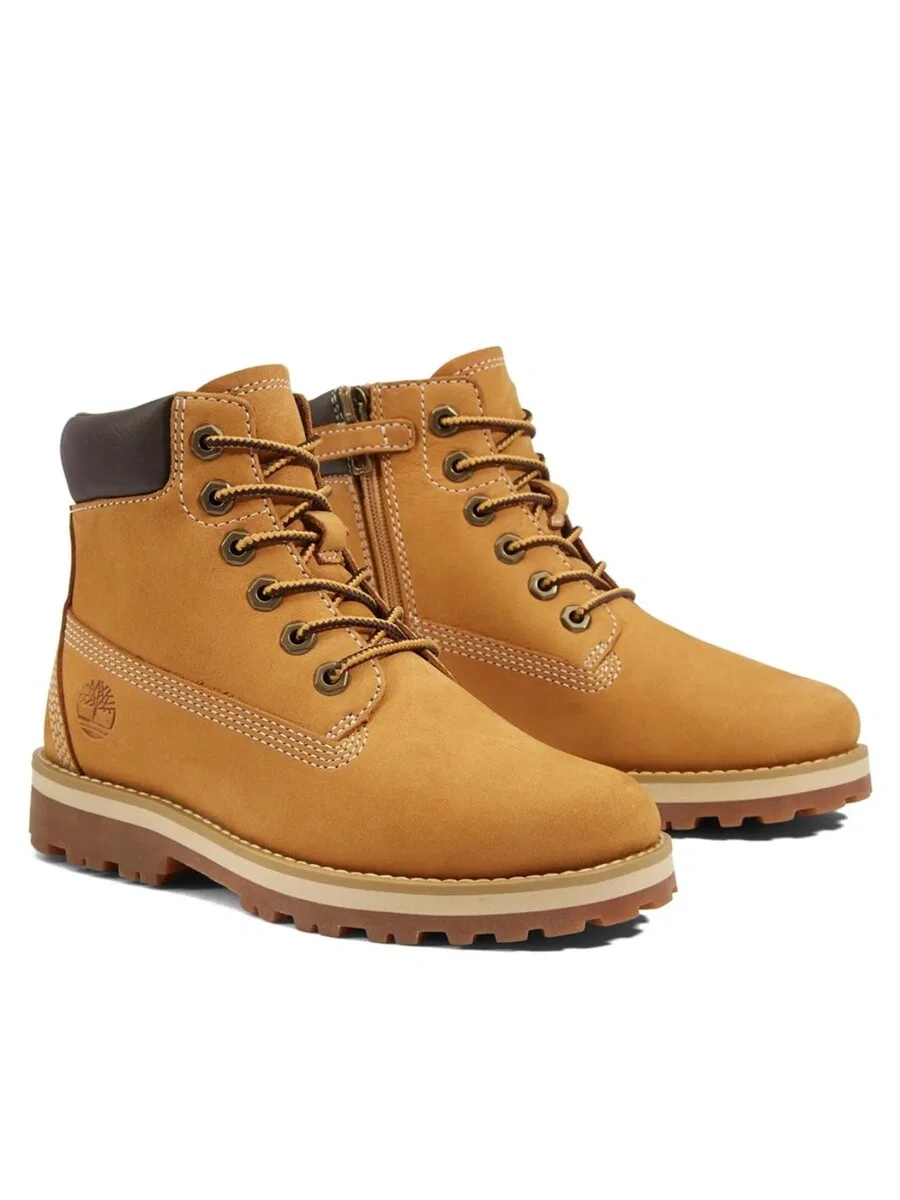 Ботинки TIMBERLAND 'Courma Kid Mid Lace Up Boot' коричневого цвета — фото 2