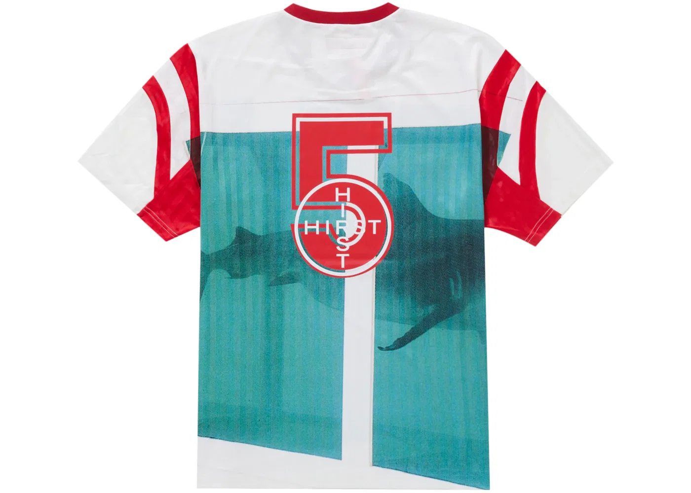 Мужская футбольная футболка с принтом Supreme Damien Hirst Soccer Jersey, White — фото 2