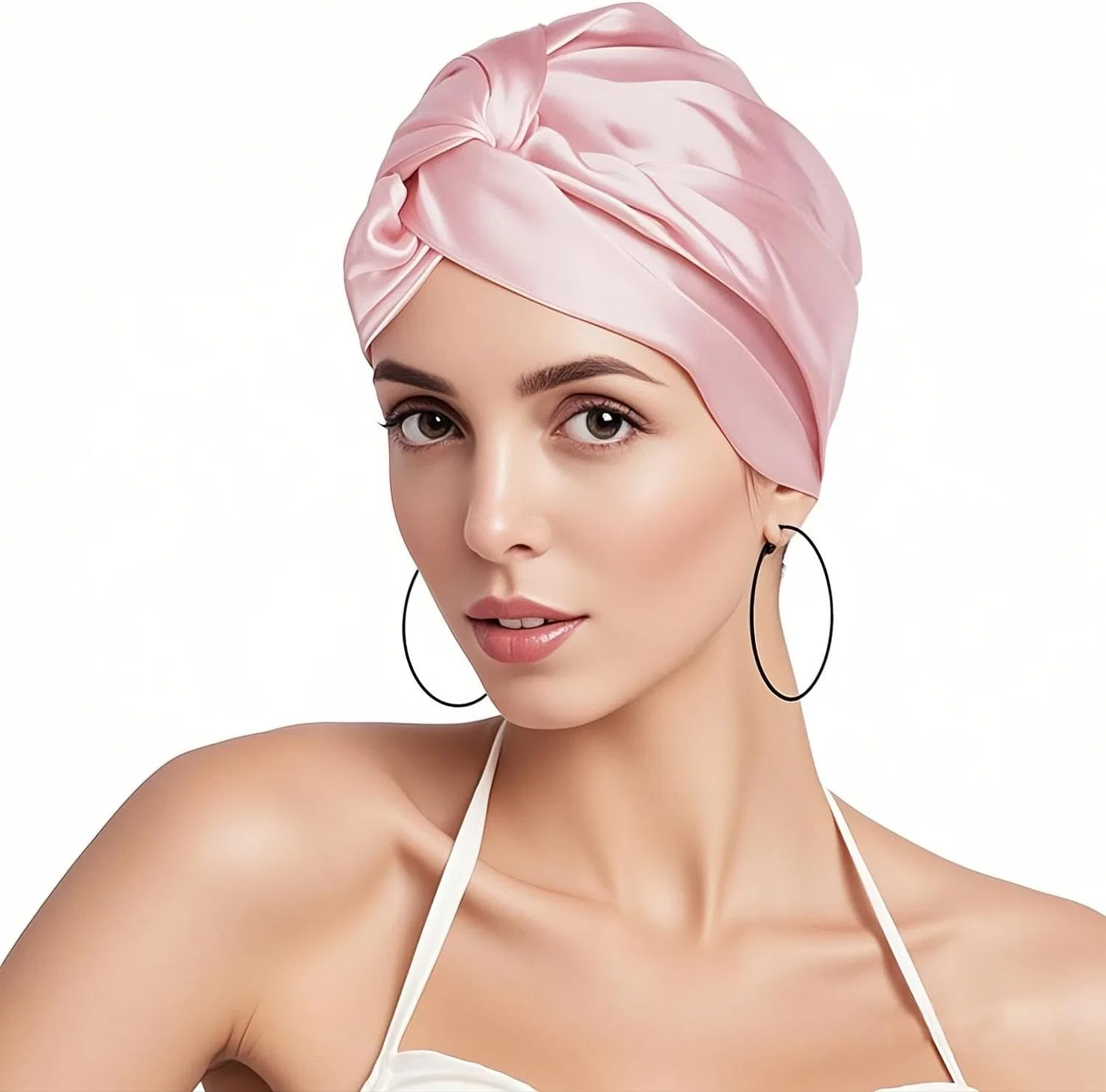 Шелковый чепчик для сна 22 Momme, Yuuigar, Dark Pink