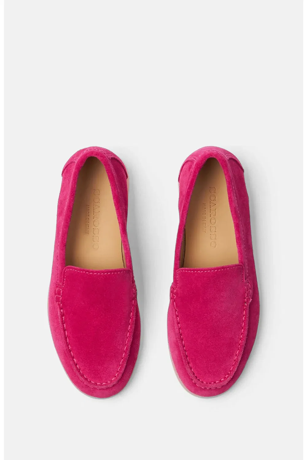 Туфли лоферы детские легкие Ludovica SCAROSSO, Fuchsia - Suede — фото 3