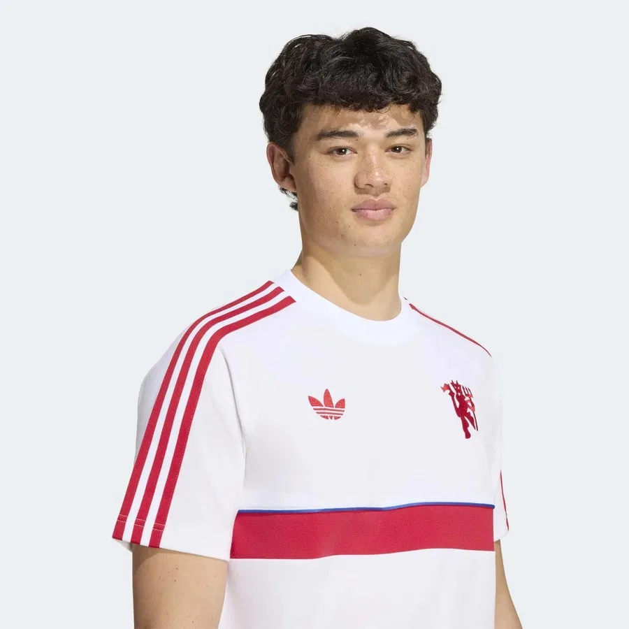 Футболка с длинным рукавом Manchester United Originals adidas, Белый — фото 4