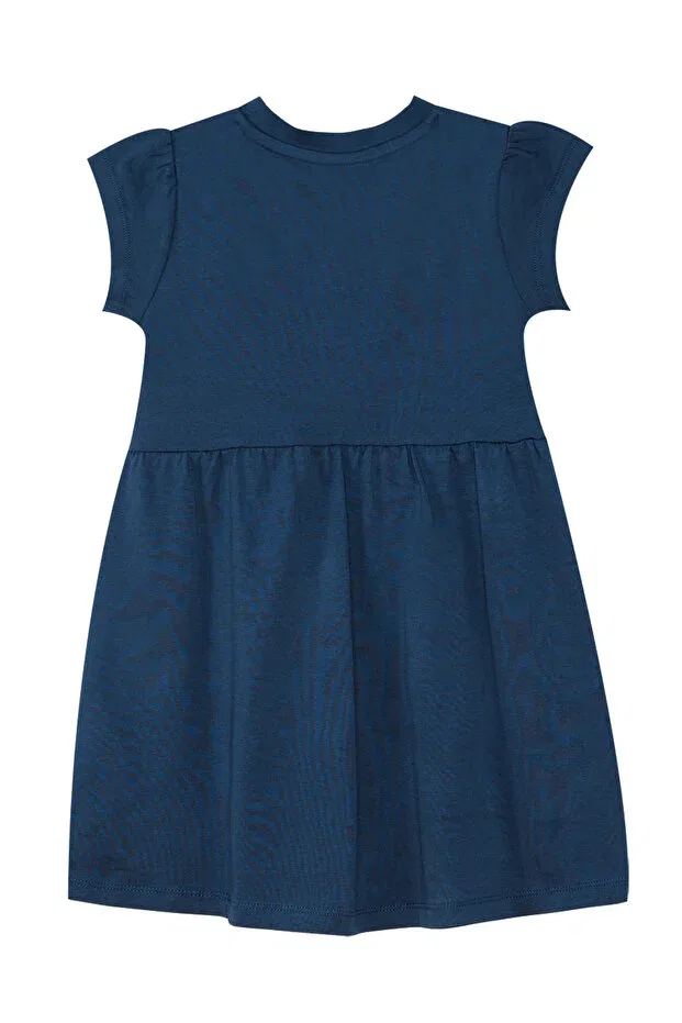 Детское платье для девочек хлопковое Denokids, Navy Blue — фото 4