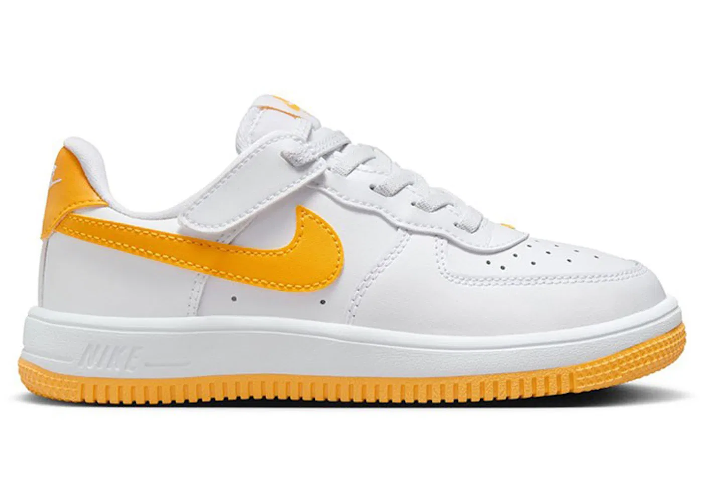 Детские кроссовки Lifestyle Nike Force 1 Low EasyOn, White/White/University Gold