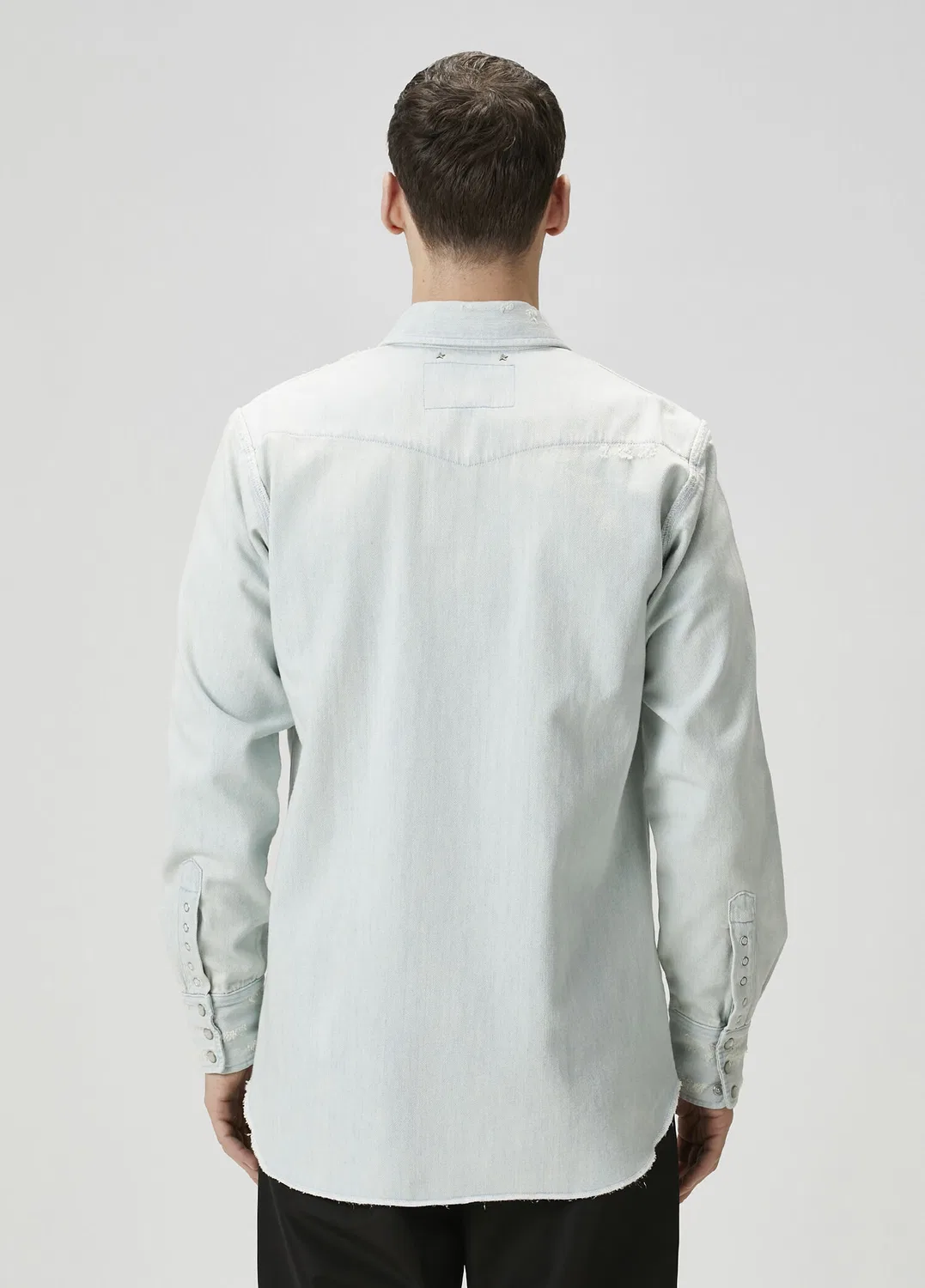 Джинсовая рубашка Regular Fit Golden Goose, blue — фото 4