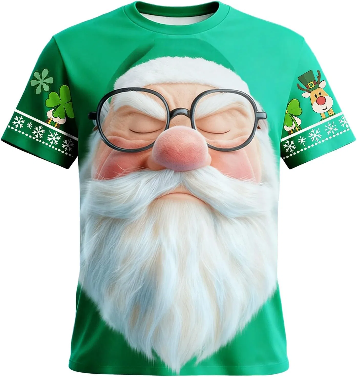 Мужская футболка с лепреконом St Patrick's Day, Green