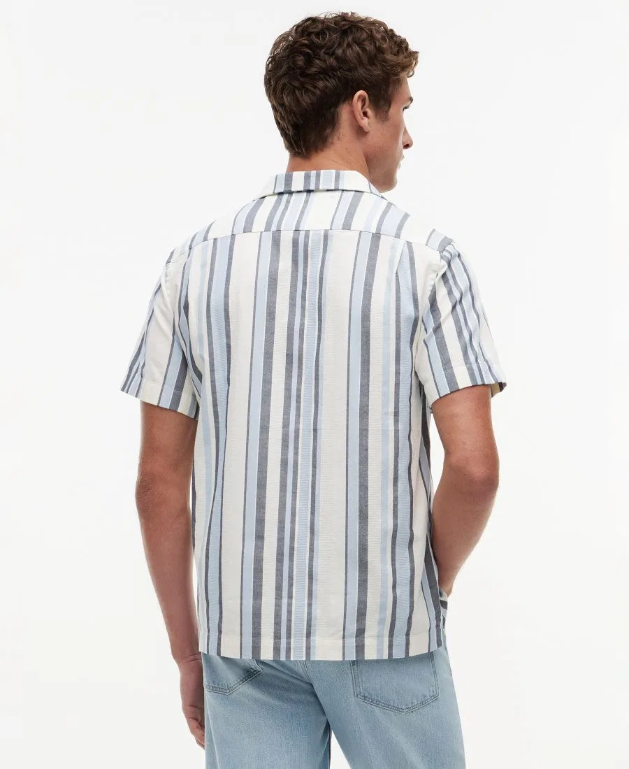 Рубашка с коротким рукавом и полосатым принтом Structure Multi Stripe Tommy Hilfiger, Carbon Navy Stripe — фото 4