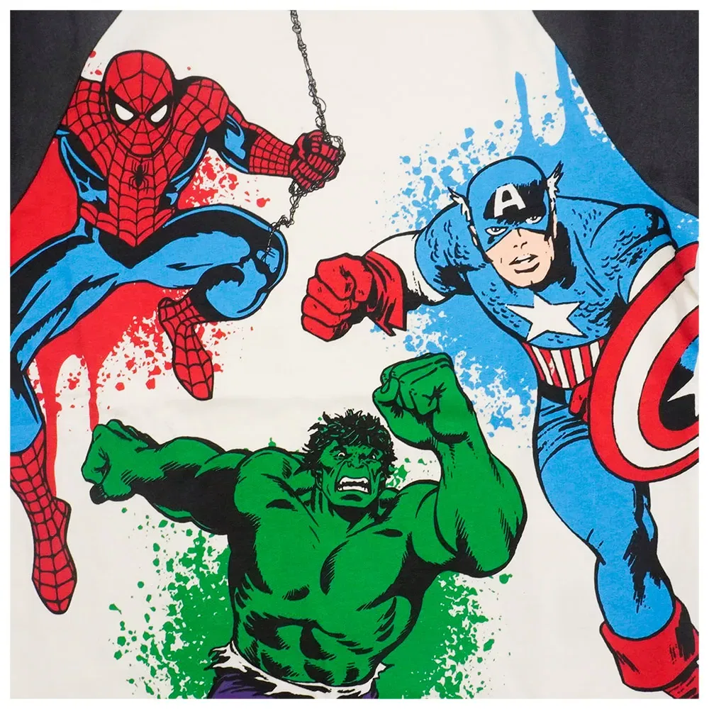 Детский свитшот с принтом Avengers Disney, Beige — фото 4