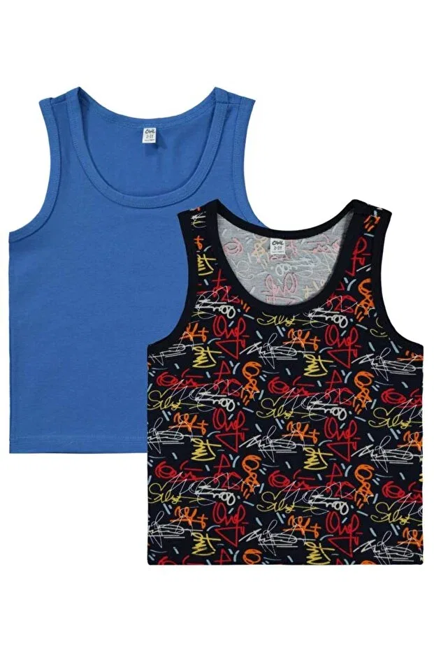 Детский комплект для мальчиков из футера Graffiti Civil Boys, Blue