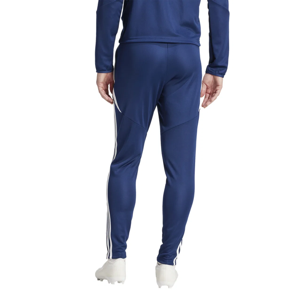 Мужские спортивные штаны из переработанного полиэстера Tiro 24 Adidas, белый/темно-синий — фото 4