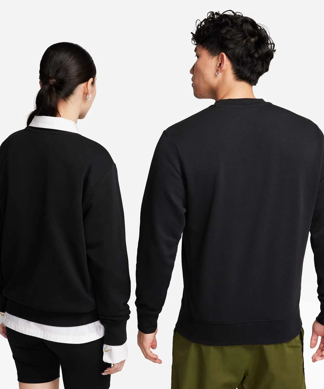 Мужской свитшот из французского терри с длинным рукавомNike Sportswear Club, Black — фото 3