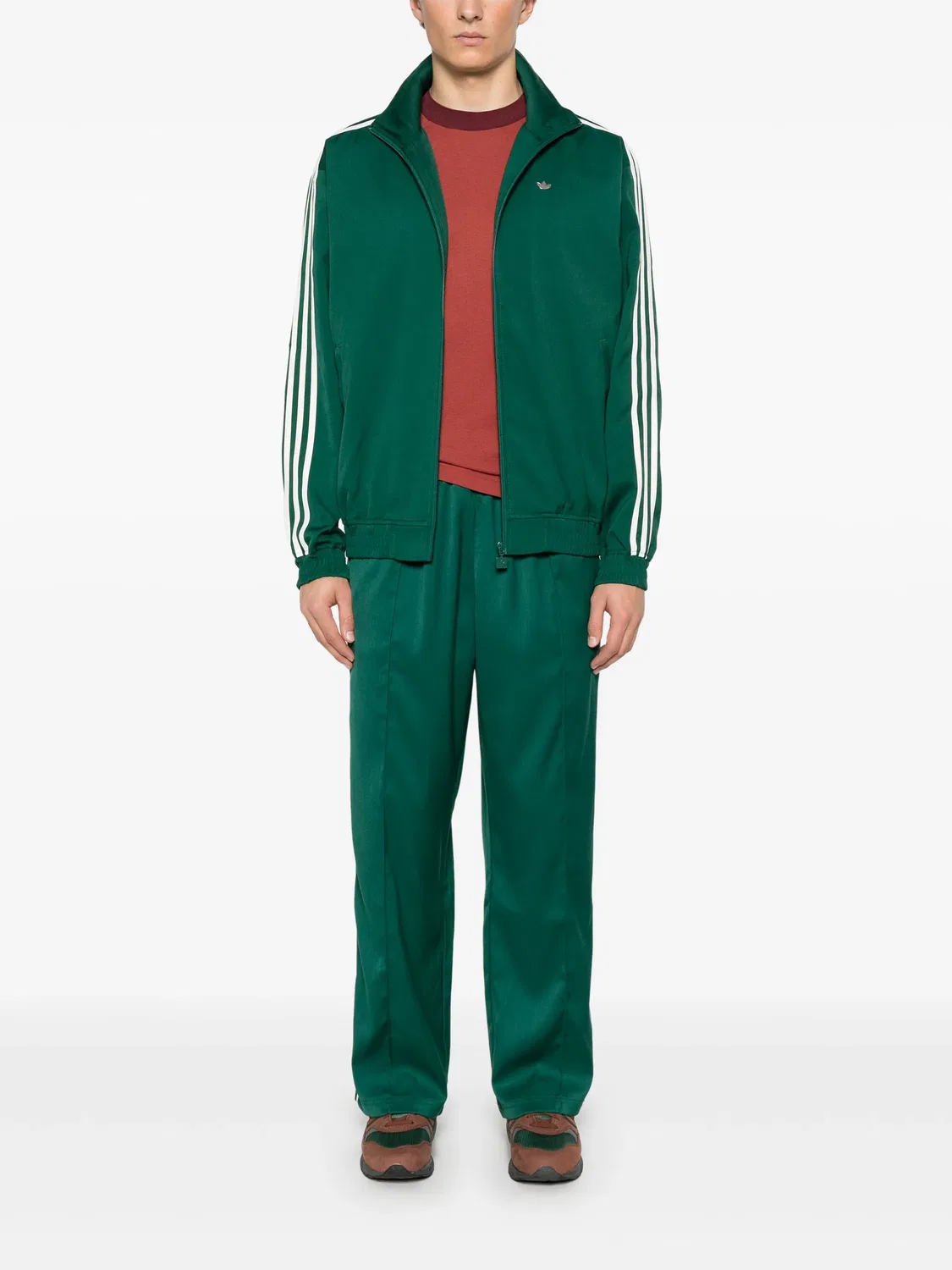 Легкие спортивные брюки из переработанного полиэстера Adidas, зеленый — фото 2