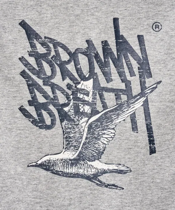 Майка без рукавов Kids be free tag tee, Brownbreath Kids, меланжевый серый — фото 4