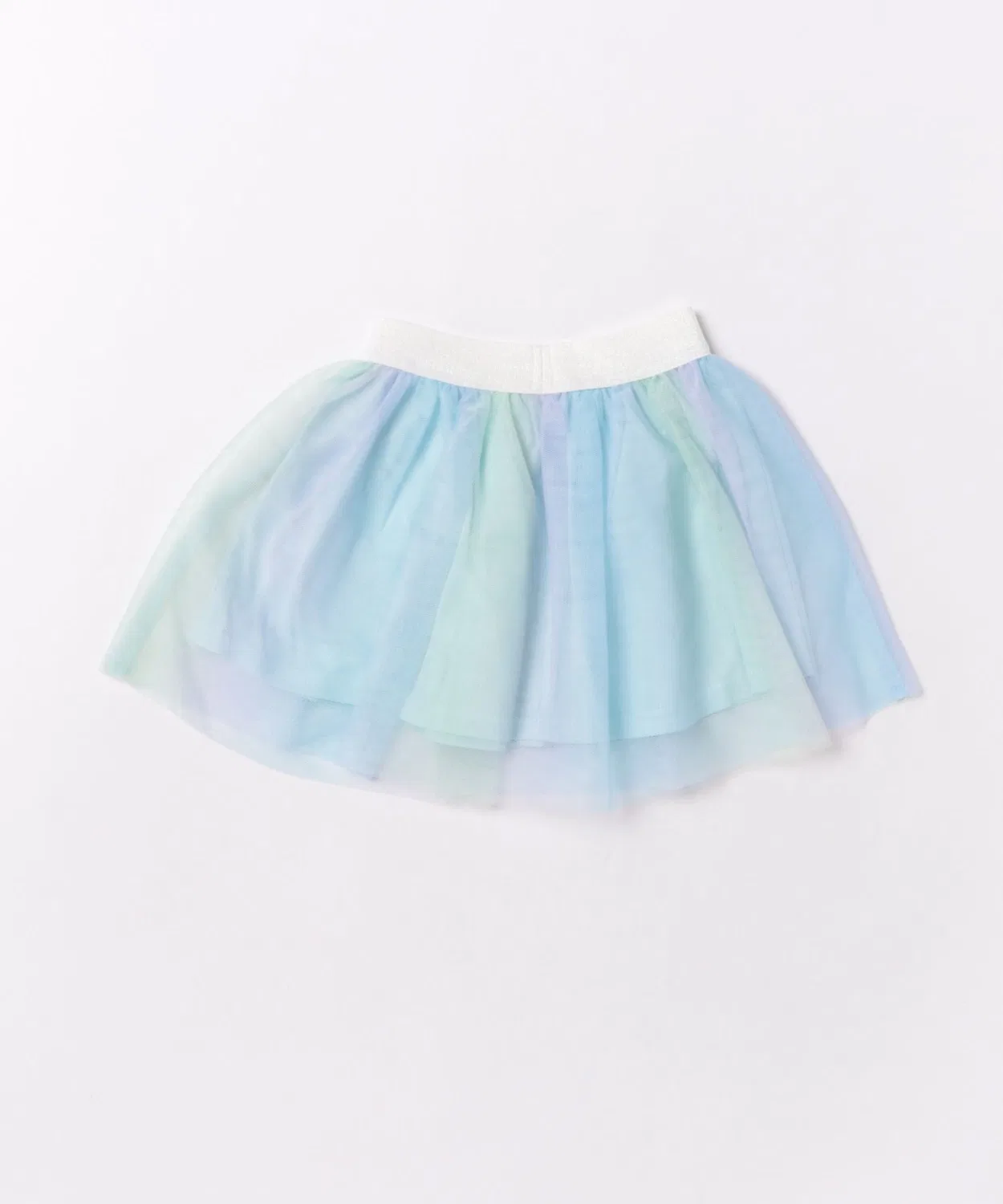 Детская юбка из фатина с блестящим поясом Aurora BABYDOLL, Light Blue — фото 3