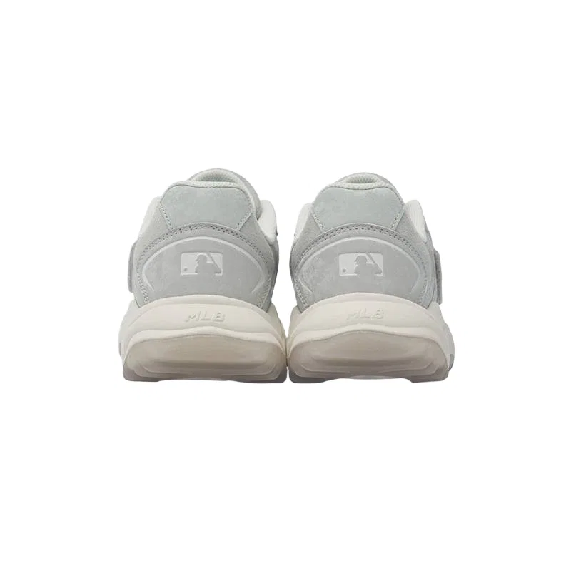 Детские повседневные кеды из экокожи Gray MLB KIDS — фото 4