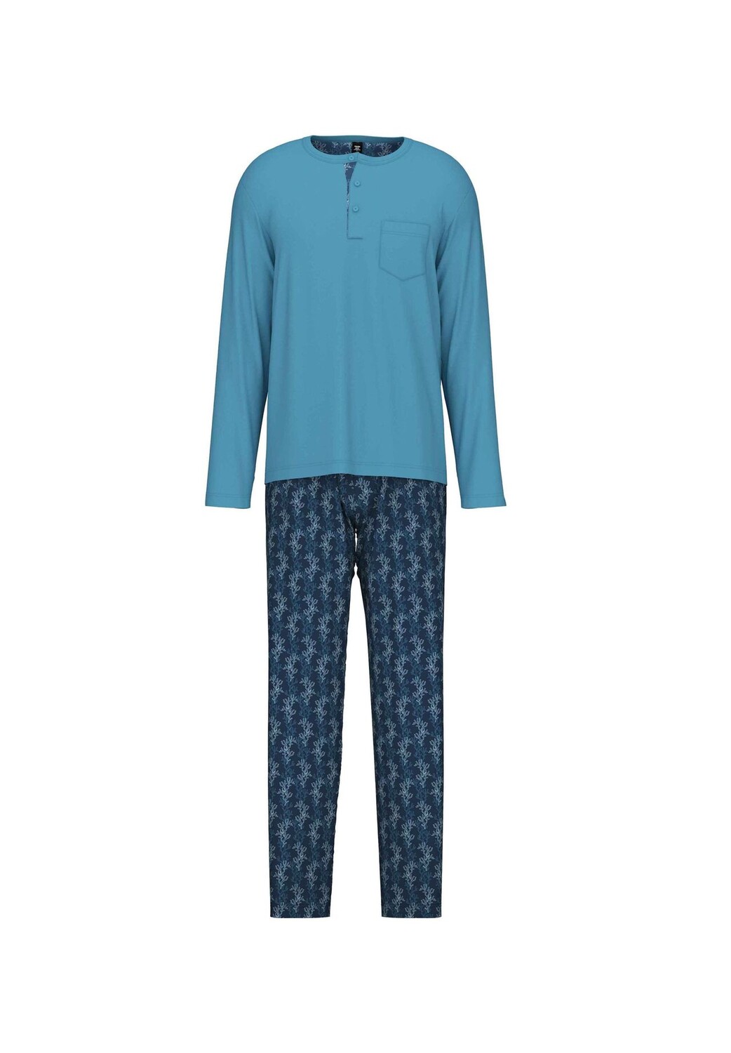 

Мужская пижама длинная Relax Choice CALIDA, цвет Niagara Blue