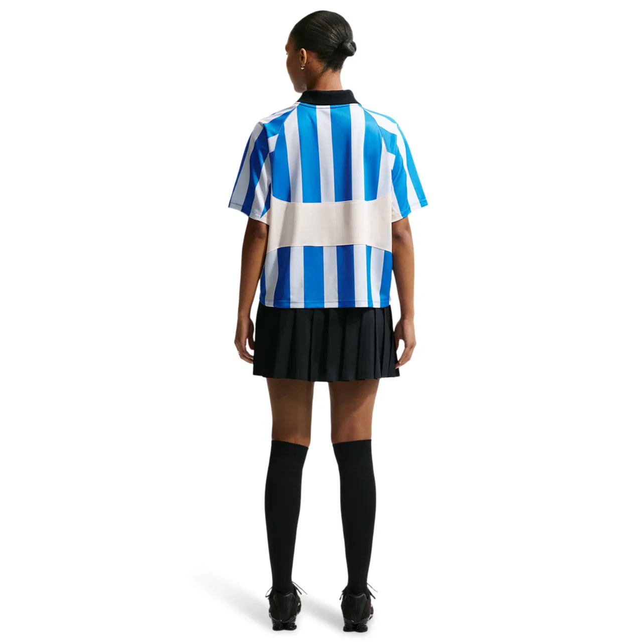 Женская джерси Oversized Striped Jersey Nike, цвет Chalk/Lt Photo Blue/Lt Photo Blue — фото 4