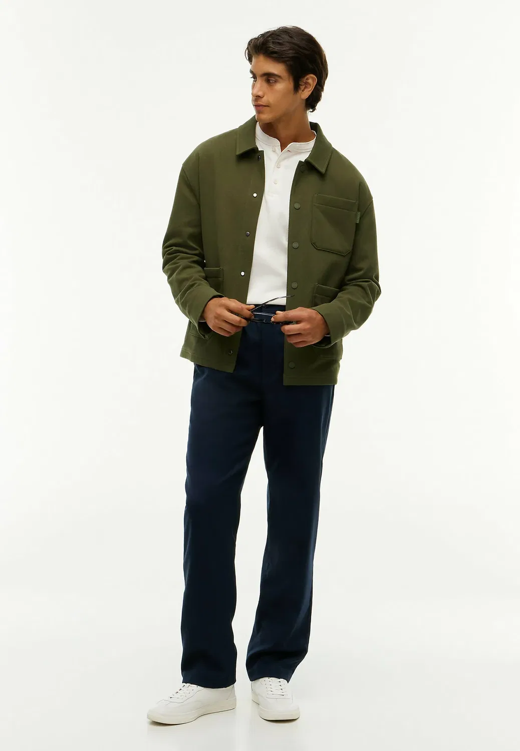 Свободная рабочая куртка из комбинированной ткани - летняя куртка Tommy Hilfiger, Huntsman Green Huntsman Green — фото 2