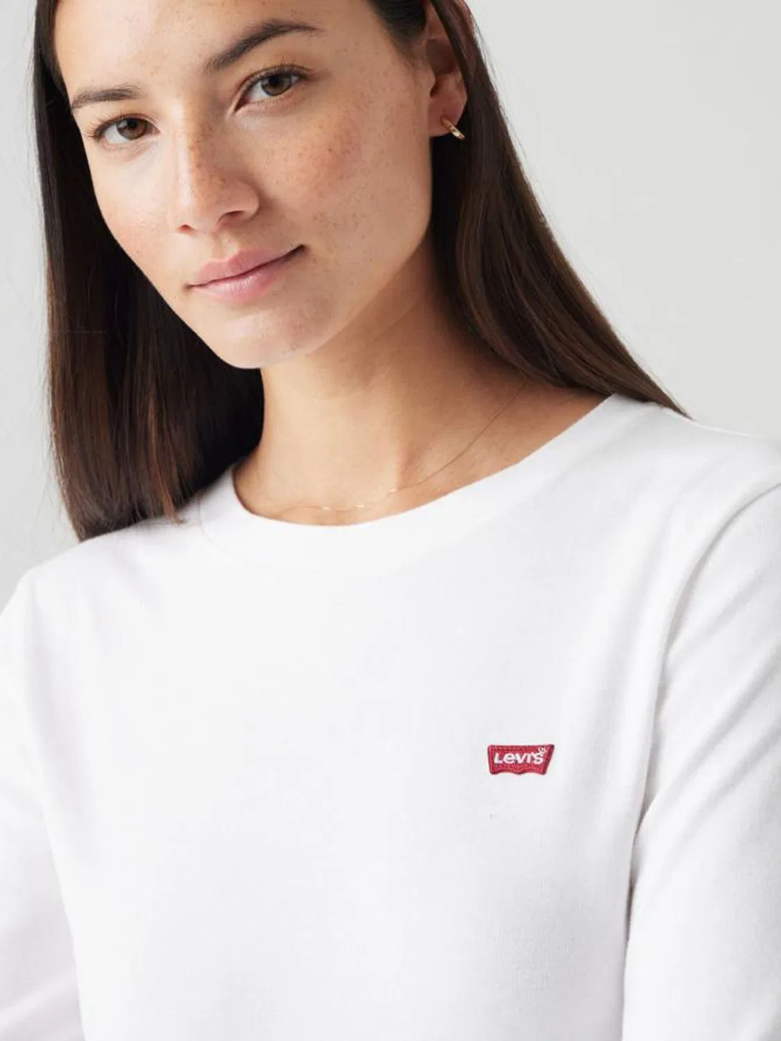 Футболка с длинным рукавом Essential Levi's, белый — фото 3