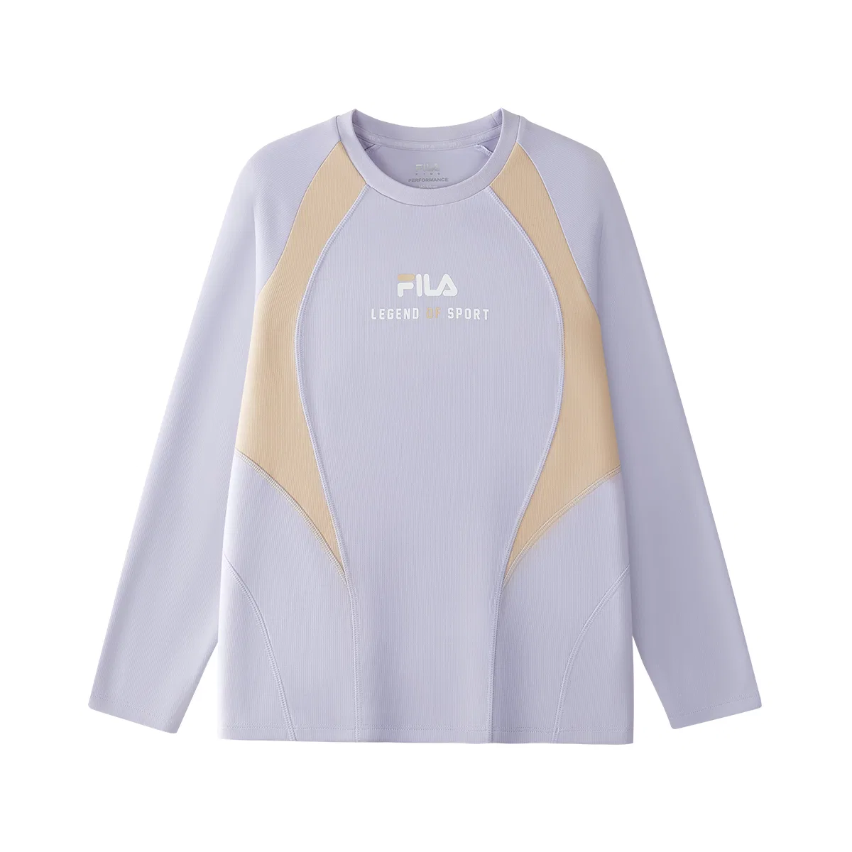 Детская футболка с круглым вырезом, средней растяжимости, FILA KIDS, Light Purple