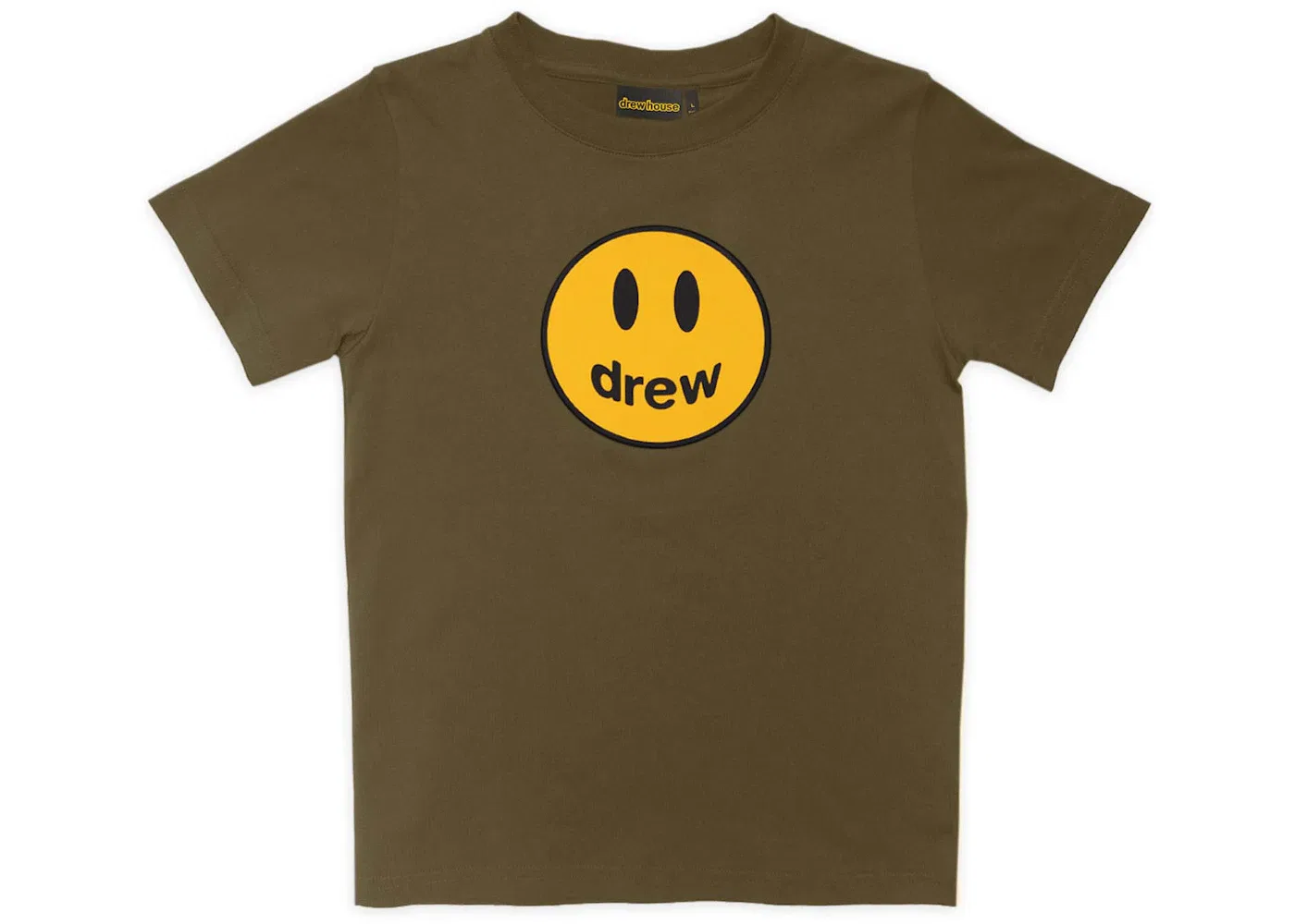 Детская футболка с принтом Drew Mini Mascot Kids SS Tee drew house, Midnight Olive