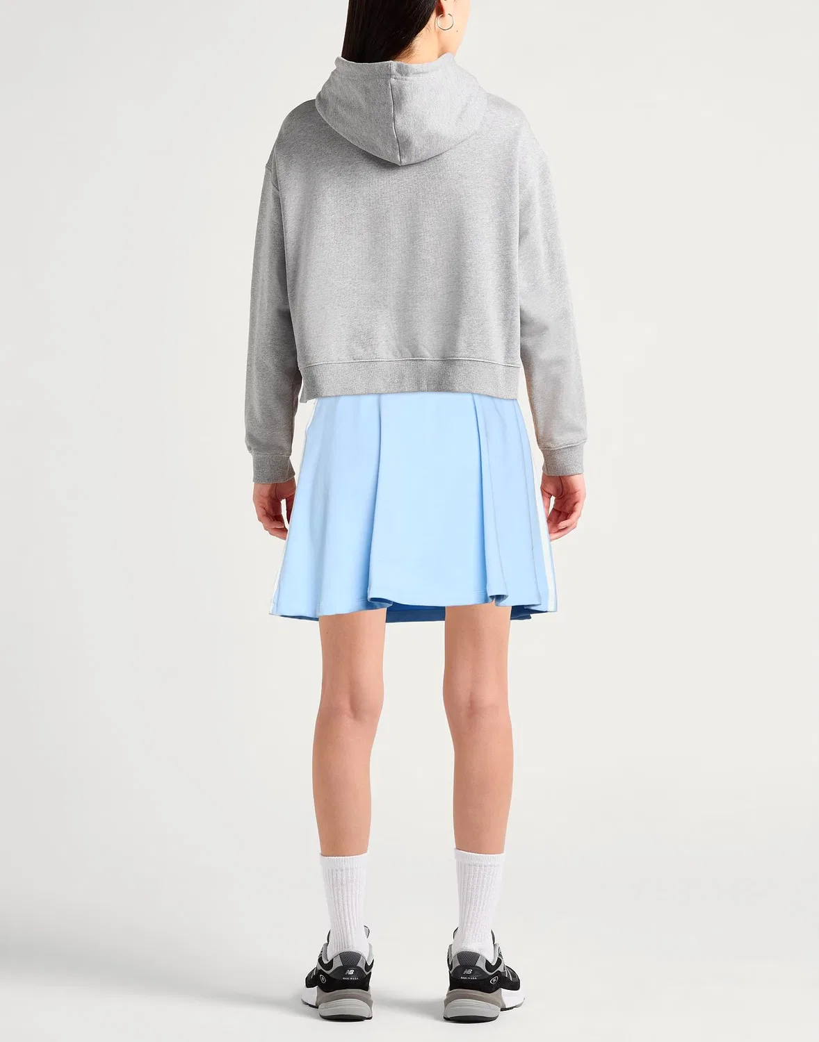 Женская юбка для активного отдыха хлопковая Adidas, светло-синий — фото 3