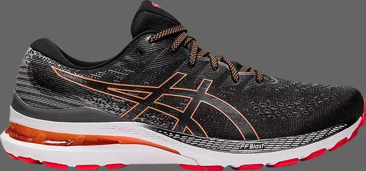 

Кроссовки gel kayano 28 4e wide 'black clay grey' Asics, черный