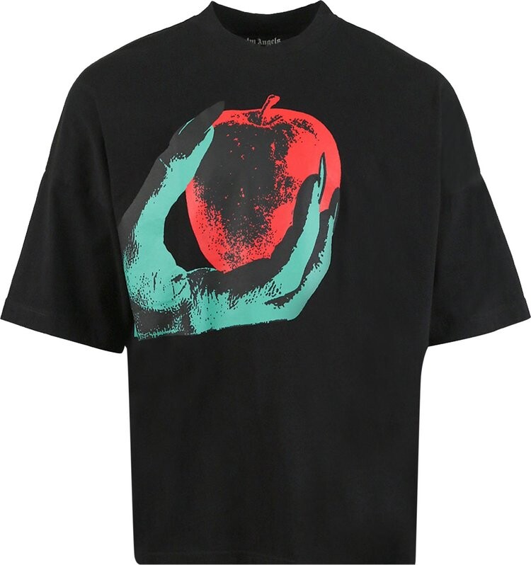 

Футболка Palm Angels Apple Loose Tee 'Black/Red', черный