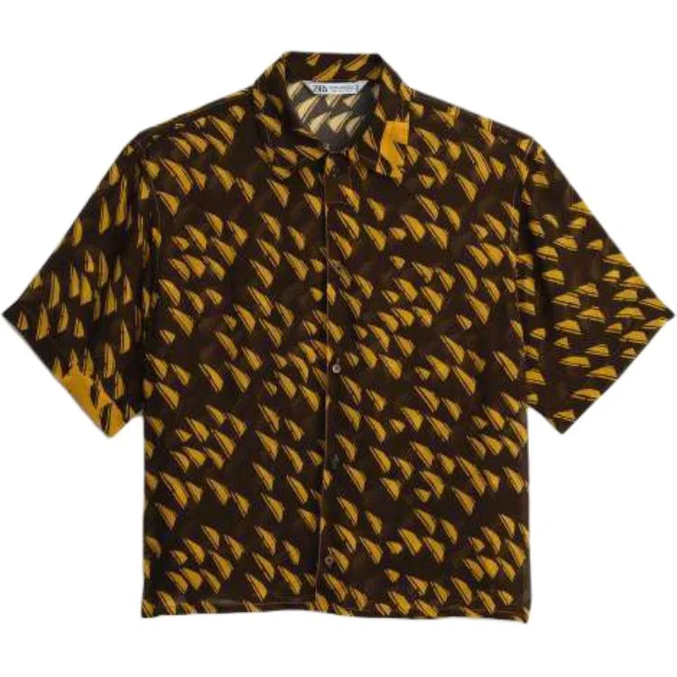 Мужская рубашка с принтом ZARA, Print