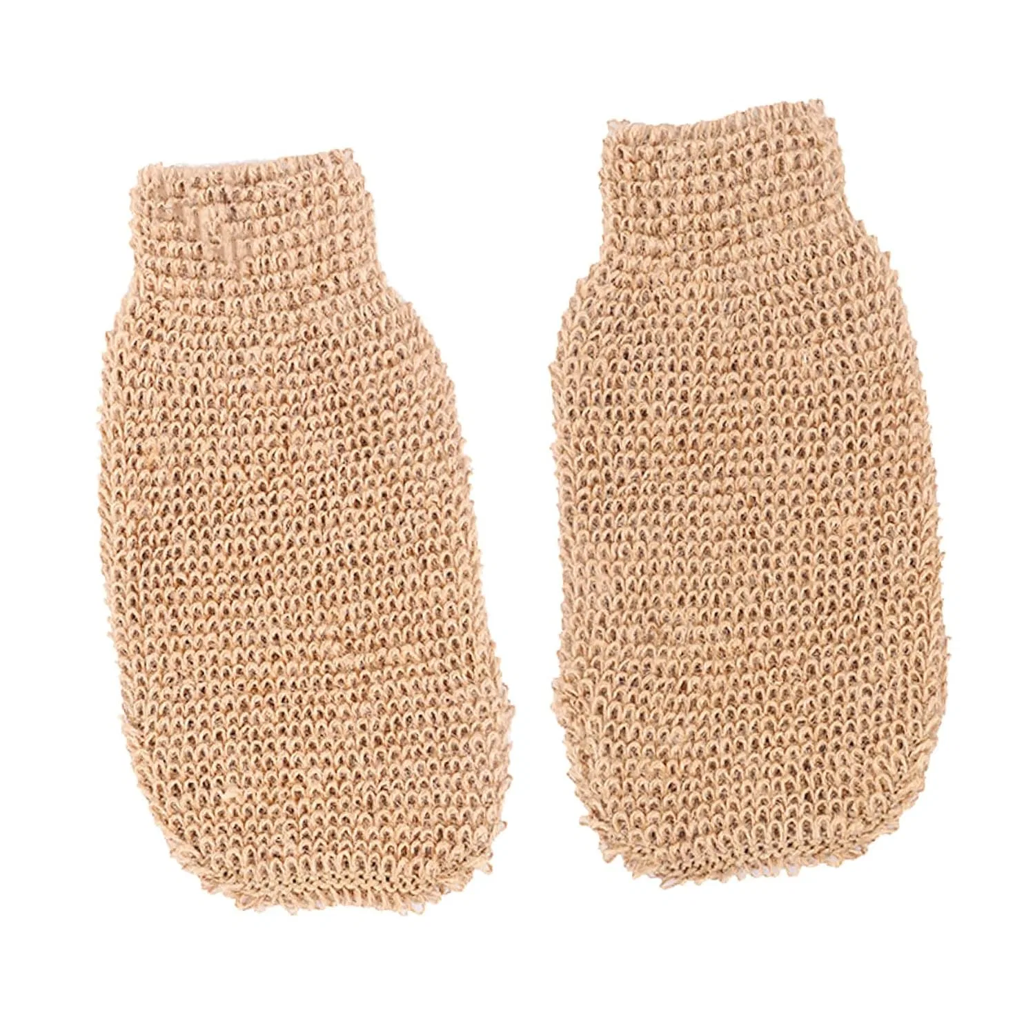 Мочалка для пилинга тела, LALADEFIEE, 2 шт, 22x12x3 см, Beige