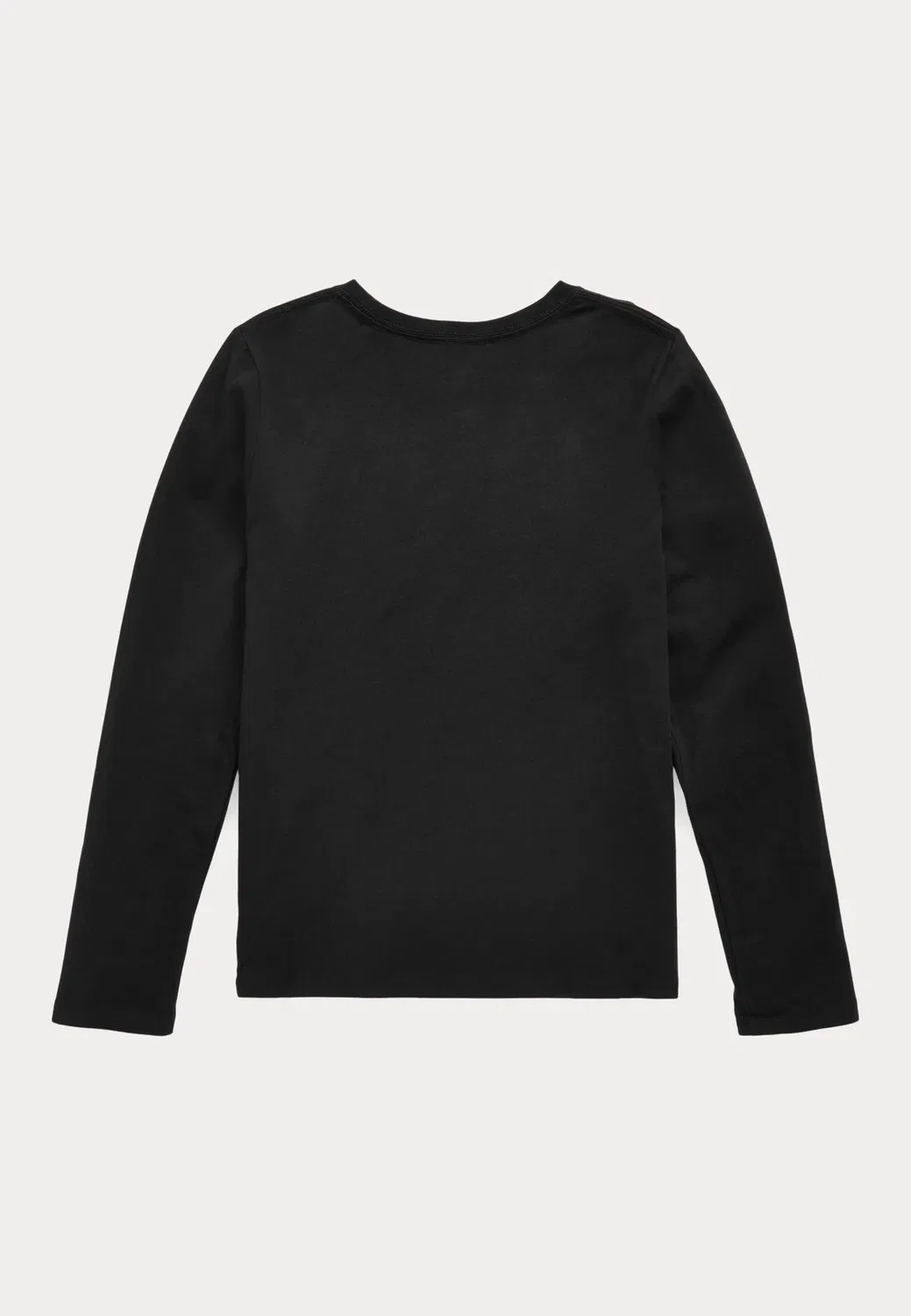 Футболка с длинным рукавом из хлопкового трикотажа, размер 7-14 лет Polo Ralph Lauren, Black — фото 2