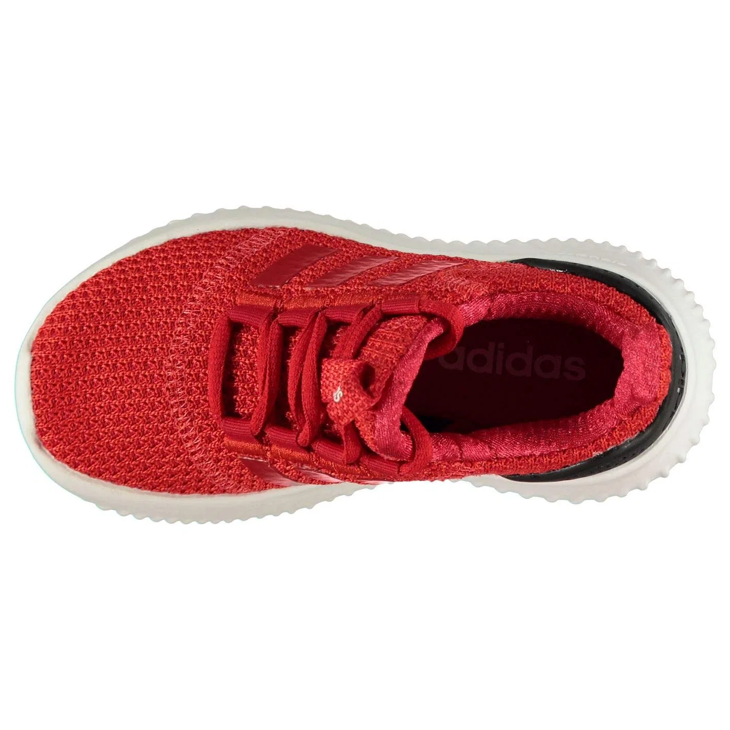 Детские кроссовки для мальчиков и девочек с липучками Cloudfoam Ultimate Adidas, Red Roalre Escarl Negbás 000 — фото 3