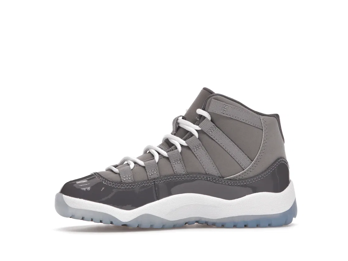 Детские кроссовки для мальчиков с верхом из нубука Jordan 11 Retro Jordan, Medium Grey/Multi-Color/Multi-Color — фото 3