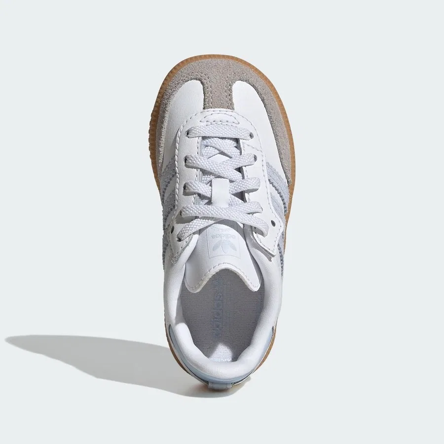 Детские кроссовки с эластичными шнурками и липучкой Samba OG Comfort Closure adidas, Белый — фото 3