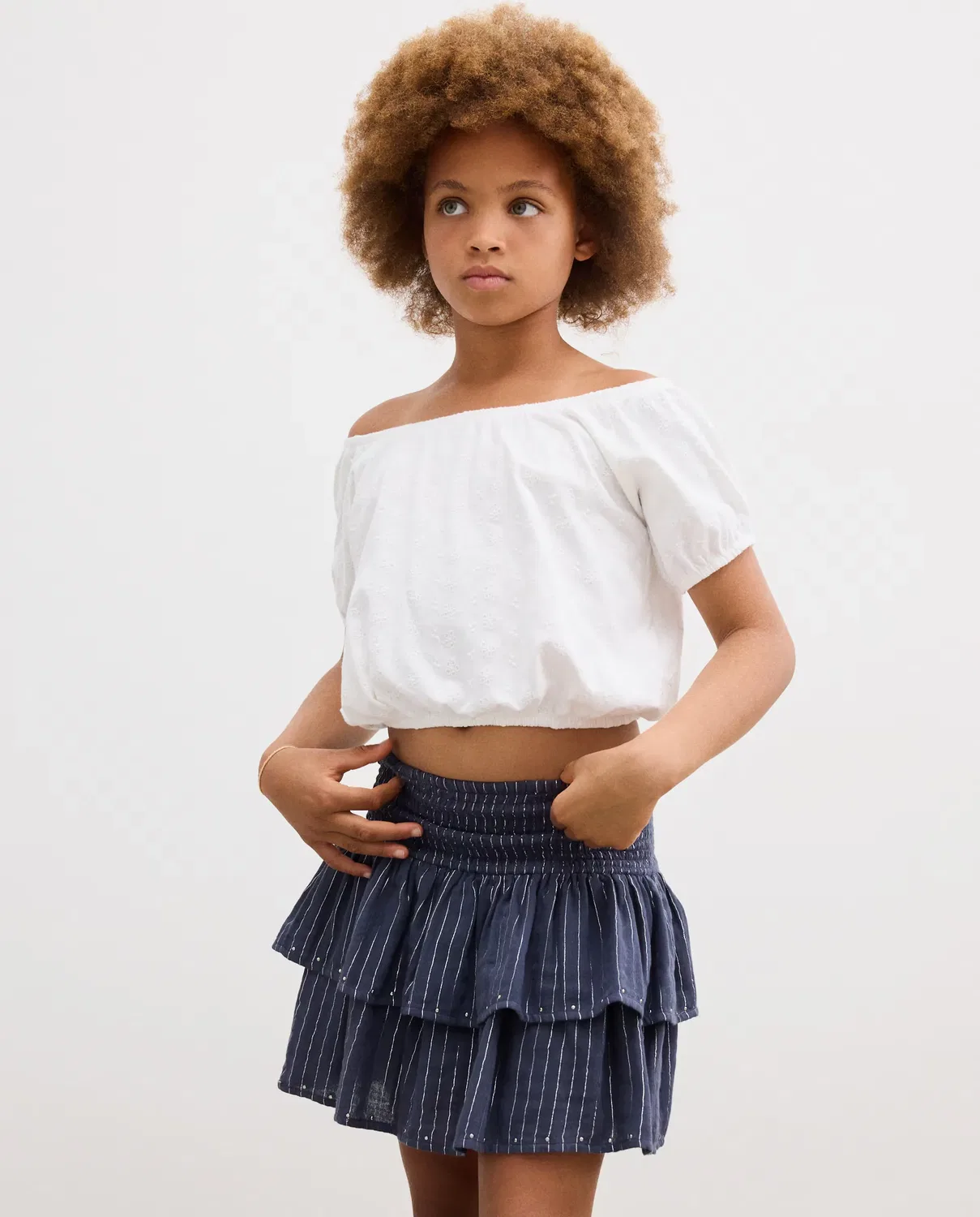 Детская юбка для девочек с воланами Kids El Corte Inglés, 830 Antracita — фото 2