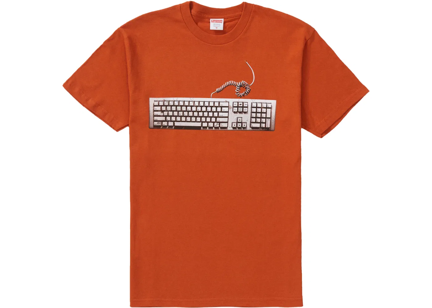 Мужская футболка с принтом Keyboard Supreme, Rust