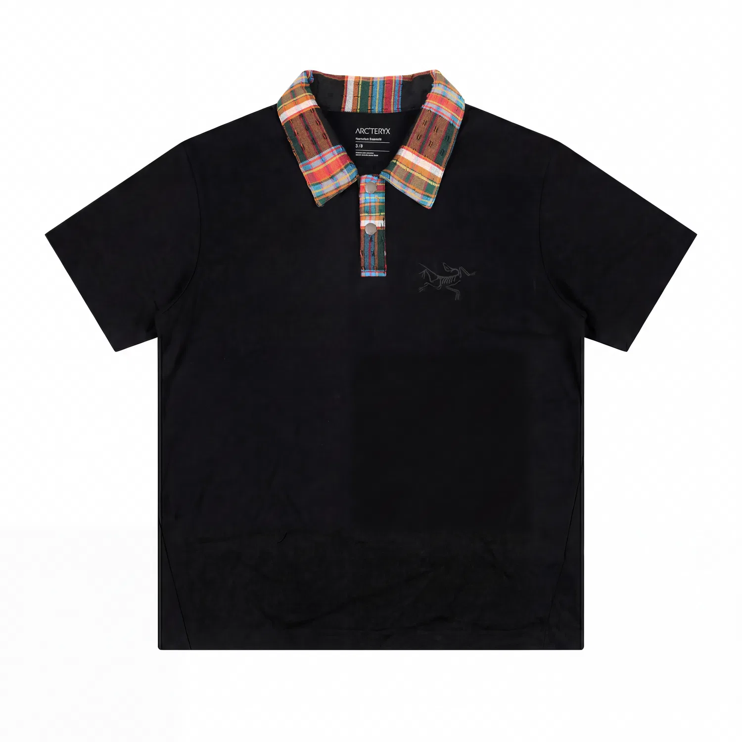 Футболка с поло, свободный крой, Arcteryx, Black