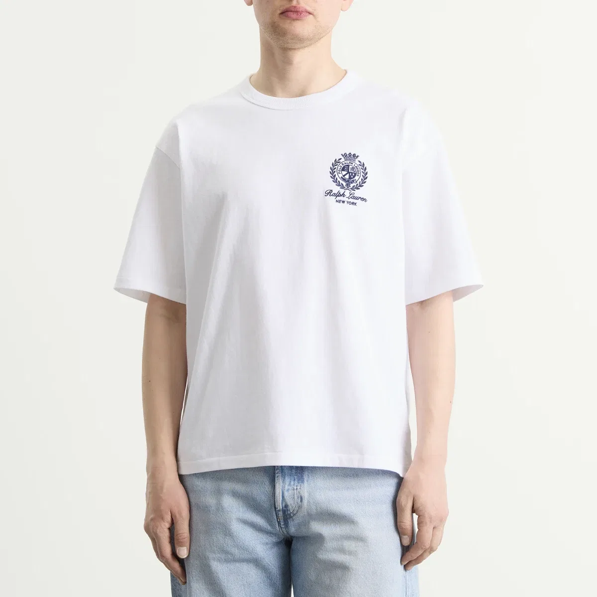 Футболка с принтом Crest Logo Polo Ralph Lauren, White — фото 2