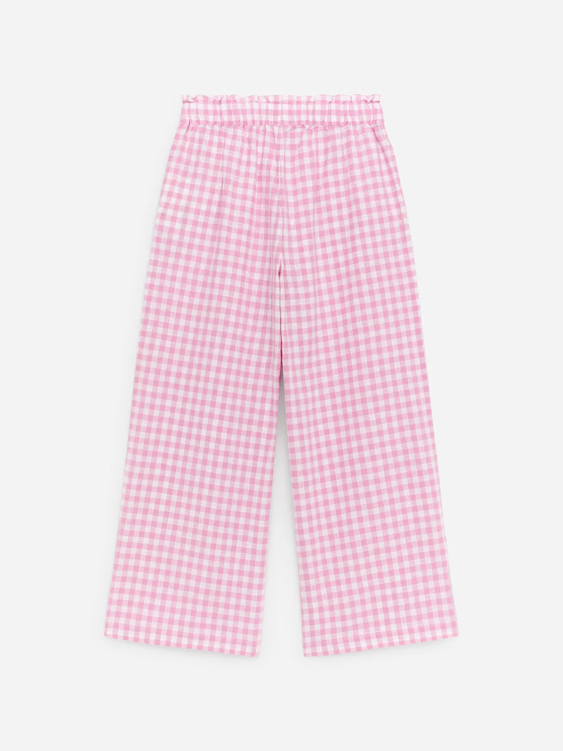 Свободные брюки из хлопка и льна Arket, Rosa/Weiß — фото 2