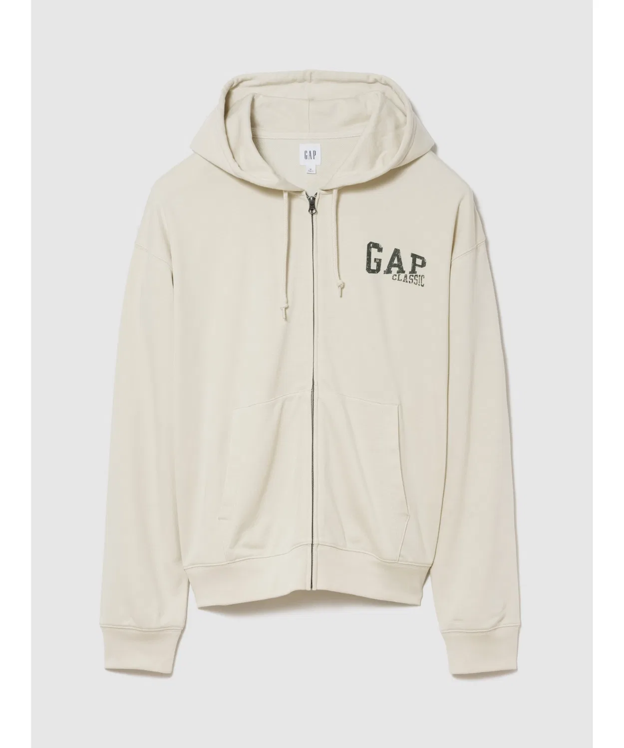 Мужское худи с длинным рукавомс принтом GAP Classic GAP, Серый — фото 3