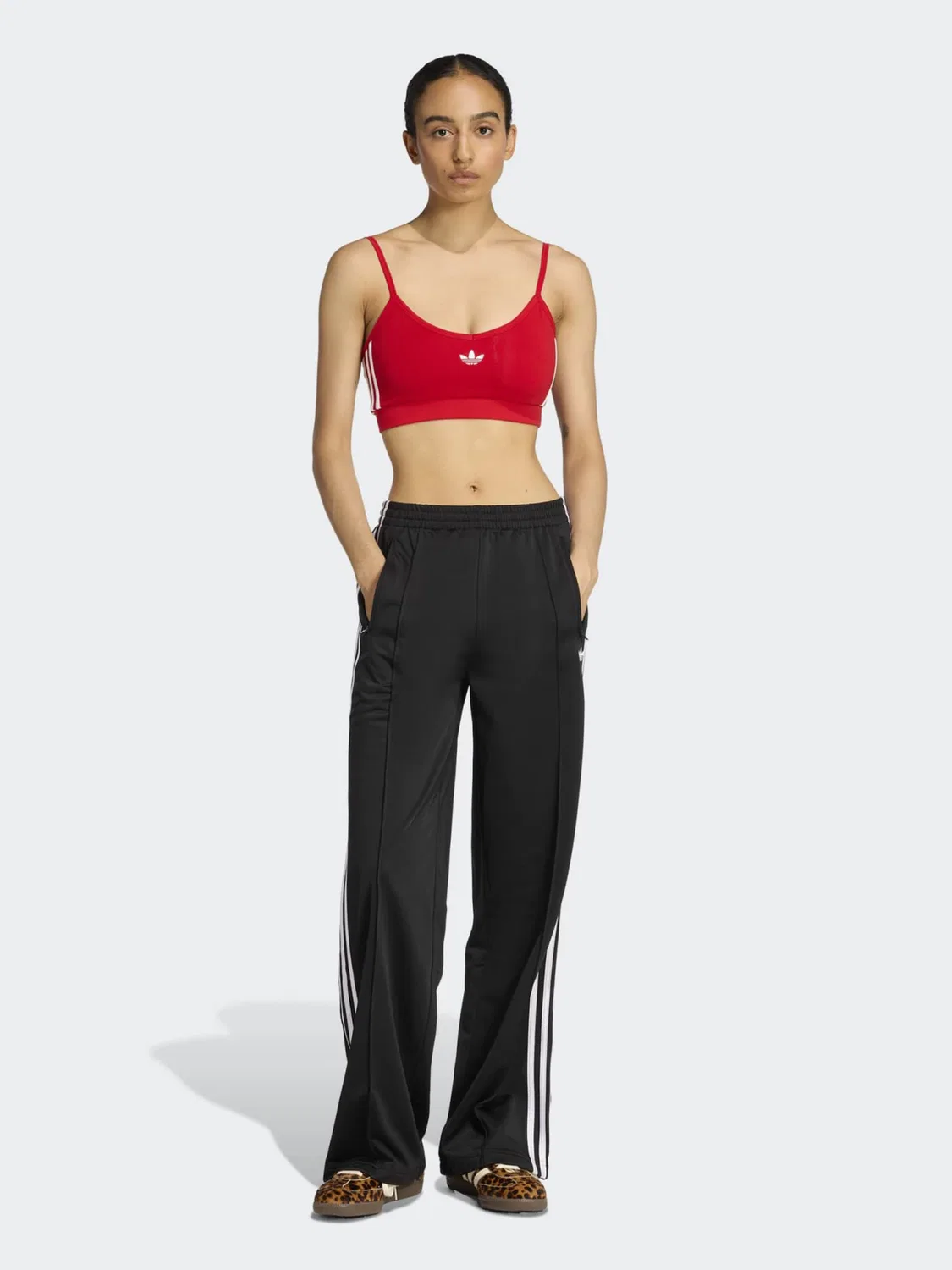 Брюки Adidas Originals Regular Pants Firebird белого цвета — фото 4