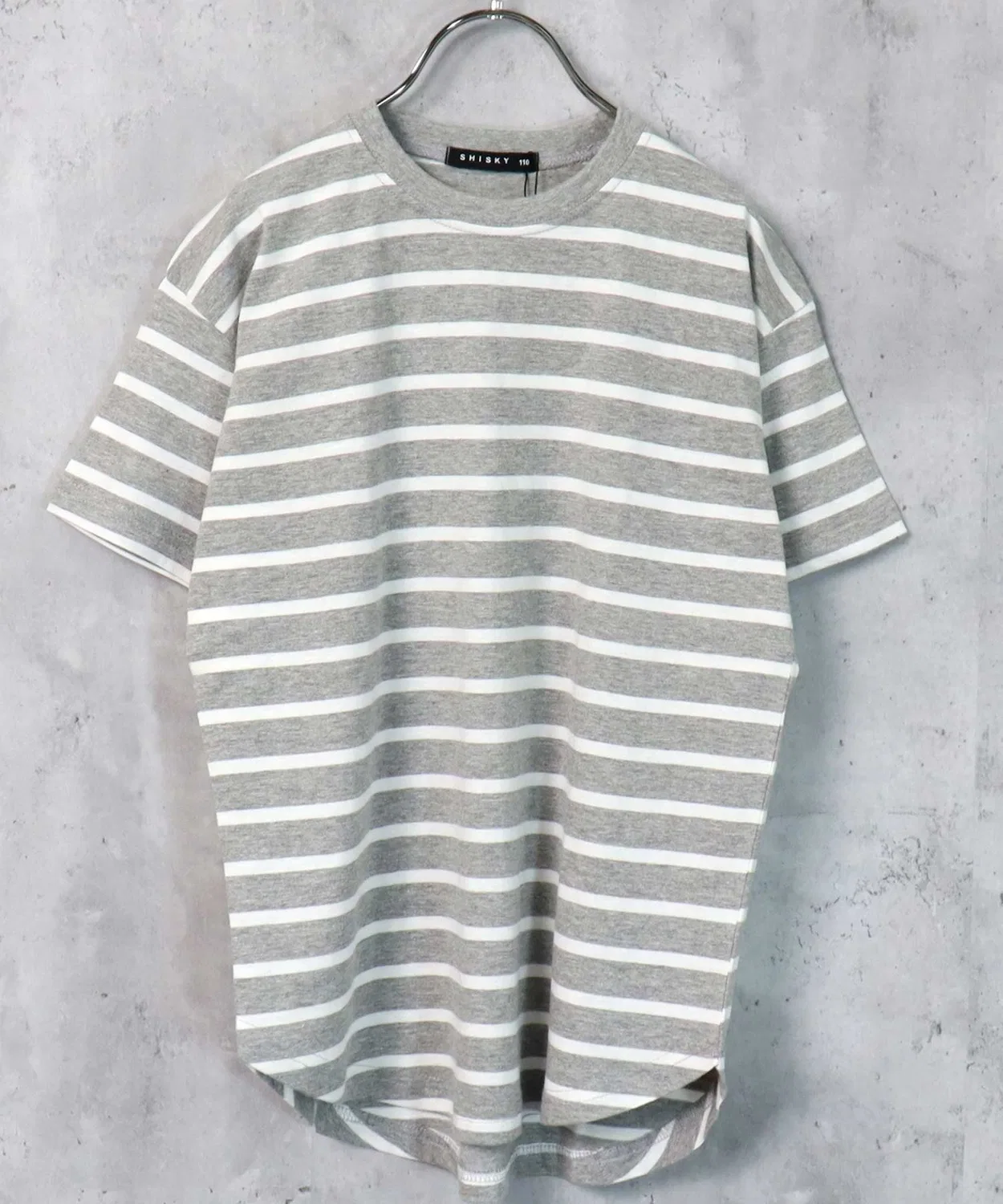 Детское платье-трапеция с принтом Big Silhouette SHISKY, Heather Grey